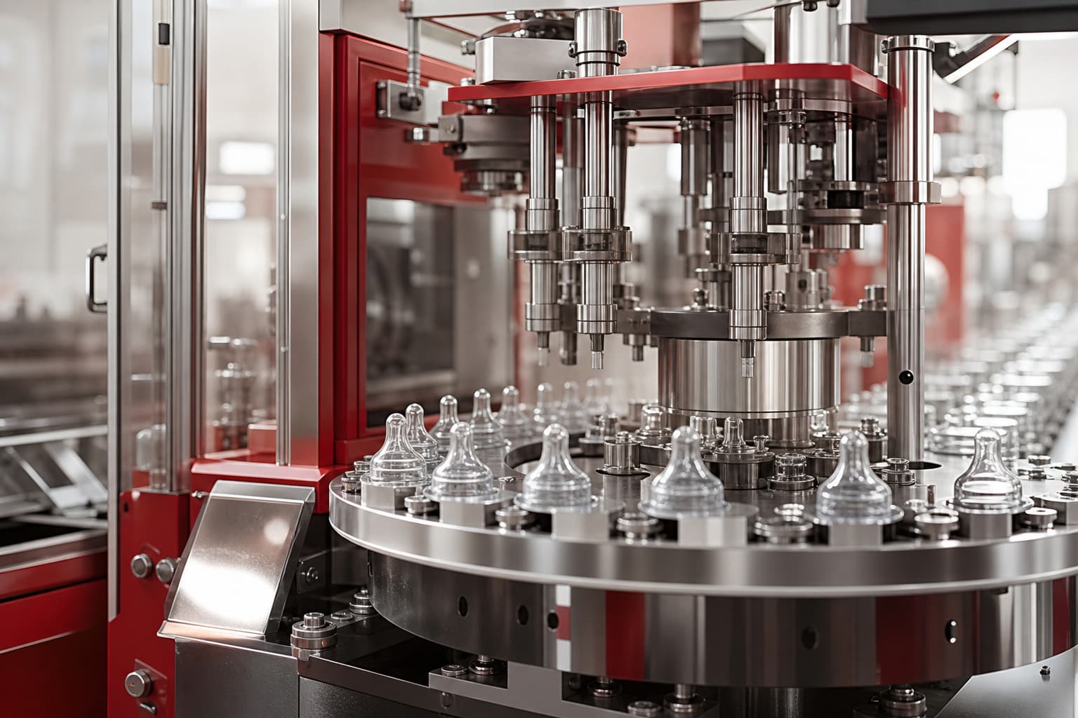 Baby teat manufacturing machine built by SAMA
