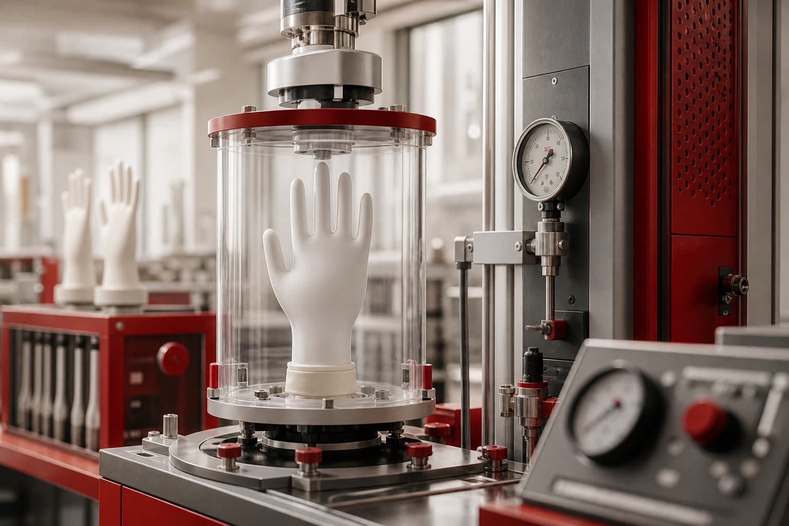 Testing equipment for the glove industry by SAMA