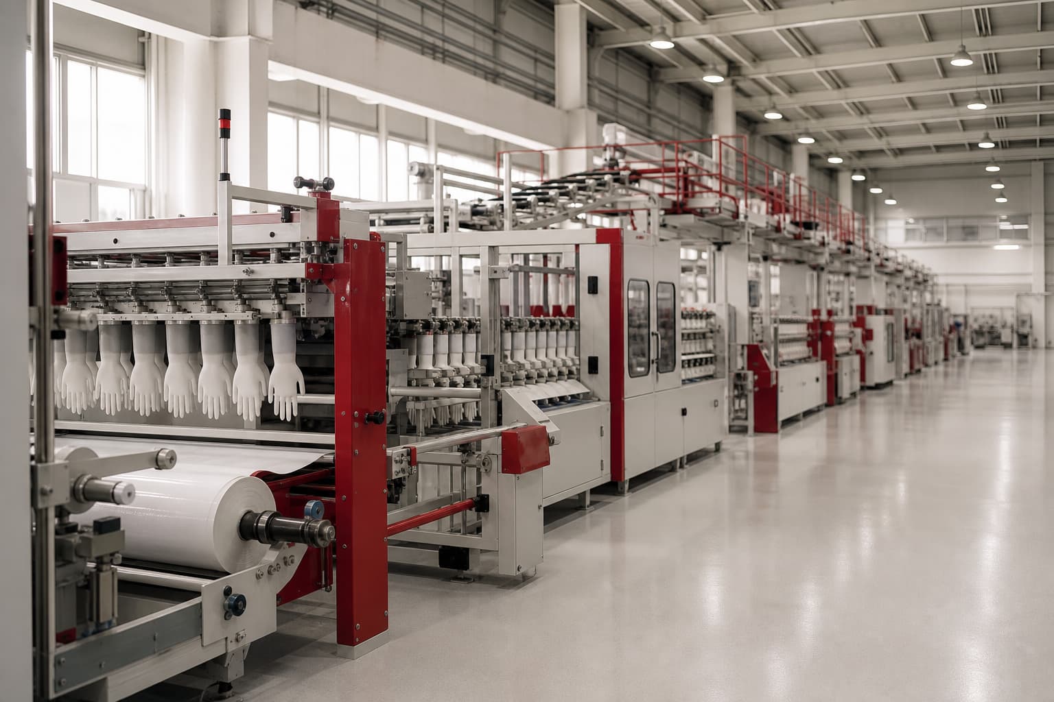 Turnkey glove line installation